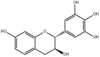 2α-(3,4,5-Trihydroxyphenyl)-3,4-dihydro-2H-1-benzopyran-3β,7-diol Struktur