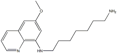 N-(7-aminoheptyl)-N-(6-methoxy-8-quinolinyl)amine Struktur