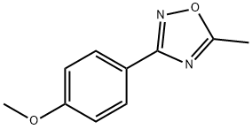 3-(4-Methoxyphenyl)-5-methyl-1,2,4-oxadiazole Struktur