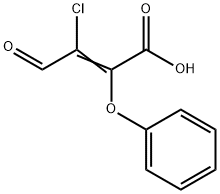 α-Phenoxy-β-chloro-β-formylacrylic acid Struktur