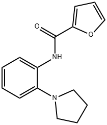 2-Furancarboxamide,N-[2-(1-pyrrolidinyl)phenyl]-(9CI) Struktur