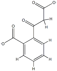 2-(2-carboxylatoacetyl)benzoate Struktur