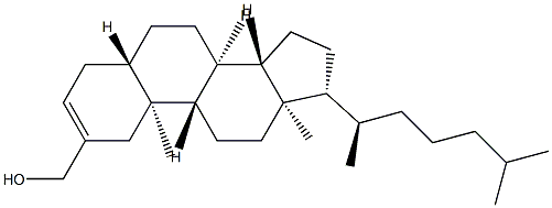 5α-Cholest-2-ene-2-methanol Struktur