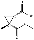 1,2-Cyclopropanedicarboxylicacid,1-methyl-,1-methylester,(1R,2S)-rel-(9CI) Struktur