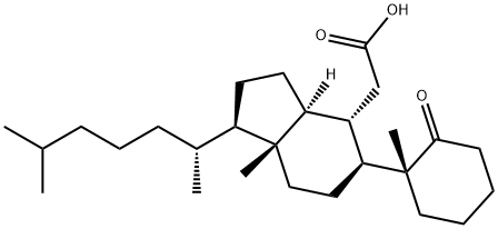 (10α)-1-Oxo-5,6-secocholestan-6-oic acid Struktur