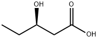 (R)-3-hydroxypentanoic acid Struktur