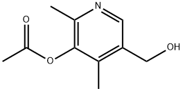 5-(hydroxyMethyl)-2.4-diMethylpyridin-3-yl acetate Struktur