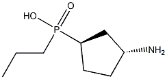 Phosphinic acid, [(1R,3R)-3-aminocyclopentyl]propyl-, rel- (9CI) Struktur