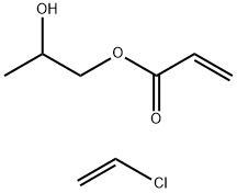 2-Propenoic acid, 2-hydroxypropyl ester, polymer with chloroethene Struktur