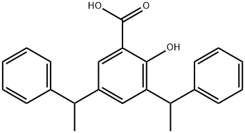 3,5-Bis(α-methylbenzyl)salicylic acid Struktur