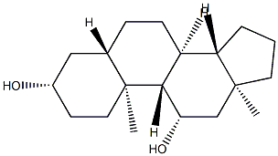 5α-Androstane-3β,11β-diol Struktur