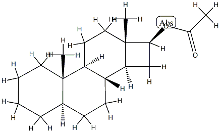 D-Nor-5α-androstan-16β-ol acetate Struktur