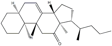 5β-Chol-7-en-12-one Struktur