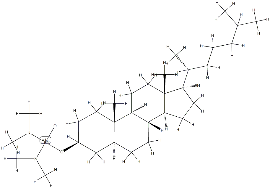 5α-Cholestan-3β-ol tetramethylphosphorodiamidate Struktur