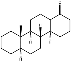 (13ξ)-D-Homo-18-nor-5α-androstan-17a-one Struktur