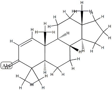 4,4-Dimethyl-5α-androst-1-en-3-one Struktur