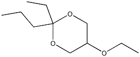 1,3-Dioxane,5-ethoxy-2-ethyl-2-propyl-(9CI) Struktur