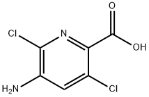 2-Pyridinecarboxylicacid,5-amino-3,6-dichloro-(9CI) Struktur