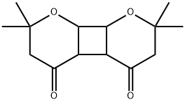 2,3,4a,4b,6,7,8a,8b-Octahydro-2,2,7,7-tetramethylcyclobuta[1,2-b:4,3-b']dipyran-4,5-dione Struktur