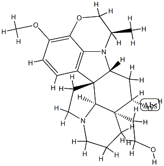 16-Methoxy-22α-methyl-4,25-secoobscurinervan-4β-ol Struktur