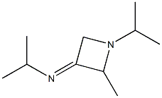 2-Propanamine,N-[2-methyl-1-(1-methylethyl)-3-azetidinylidene]-,[N(E)]-(9CI) Struktur