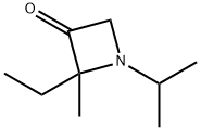 3-Azetidinone,2-ethyl-2-methyl-1-(1-methylethyl)-(9CI) Struktur