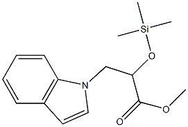 α-(Trimethylsilyl)oxy-1H-indole-1-propanoic acid methyl ester Struktur