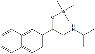 N-Isopropyl-β-[(trimethylsilyl)oxy]-2-naphthaleneethanamine Struktur