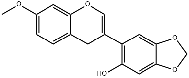 6-(7-Methoxy-γ-chromen-3-yl)-1,3-benzodioxol-5-ol Struktur