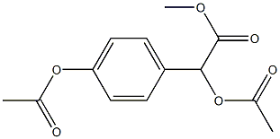 α,4-Bis(acetyloxy)benzeneacetic acid methyl ester Struktur