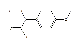 4-Methoxy-α-(trimethylsiloxy)benzeneacetic acid methyl ester Struktur