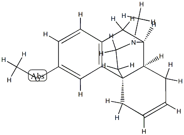 (14α)-6,7-Didehydro-3-methoxy-17-methylmorphinan Struktur