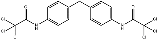 N,N'-(4,4'-Methylenebis(4,1-phenylene))bis(2,2,2-trichloroacetaMide) Struktur