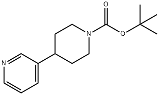 4-(3-Pyridinyl)-1-piperidinecarboxylic acid 1,1<br>-dimethylethyl ester Struktur