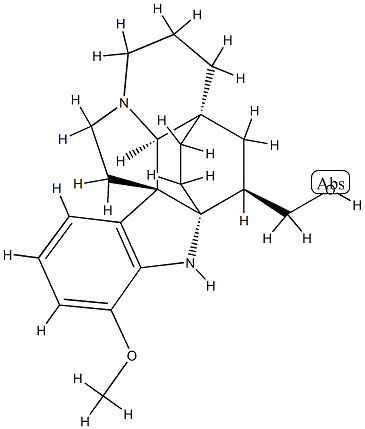 (2α,3β,5α)-17-Methoxyaspidofractinine-3-methanol Struktur