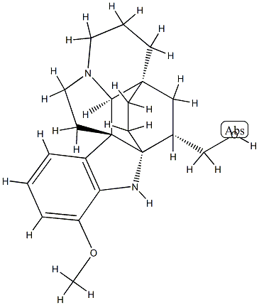 (2α,3α,5α)-17-Methoxyaspidofractinine-3-methanol Struktur