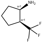 Cyclopentanamine, 2-(trifluoromethyl)-, (1R,2S)-rel- (9CI) Struktur