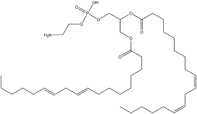 1,2-dilinoleoyl-3-phosphatidylethanolamine Struktur