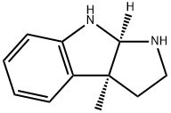 (3aS)-1,2,3,3a,8,8aα-Hexahydro-3aα-methylpyrrolo[2,3-b]indole Struktur