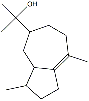 1,2,3,3a,4,5,6,7-Octahydro-3,8,α,α-tetramethylazulene-5-methanol Struktur