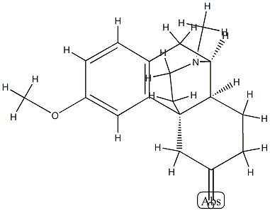 (14α)-3-Methoxy-17-methylmorphinan-6-one Struktur