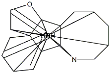 2α,6α,9-Trihydroxy-21-methyl-13-oxo-B-nor-6,21-secohetisan-6-carboxylic acid γ-lactone Struktur