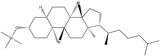 [(5β-Cholestan-3β-yl)oxy]trimethylsilane Struktur