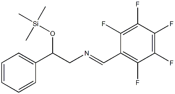 N-[(Pentafluorophenyl)methylene]-β-[(trimethylsilyl)oxy]benzeneethanamine Struktur