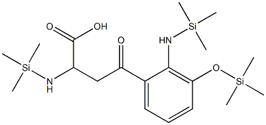 γ-Oxo-α,2-bis[(trimethylsilyl)amino]-3-[(trimethylsilyl)oxy]benzenebutanoic acid Struktur