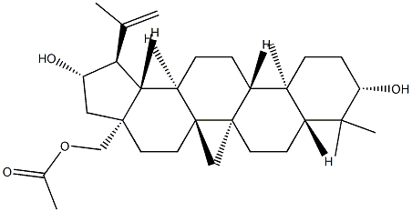 Lup-20(29)-ene-3β,21β,28-triol 28-acetate Struktur