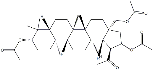 3β,21β,28-Tris(acetyloxy)-30-norlupan-20-one Struktur