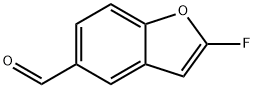 5-Benzofurancarboxaldehyde,2-fluoro-(9CI) Struktur