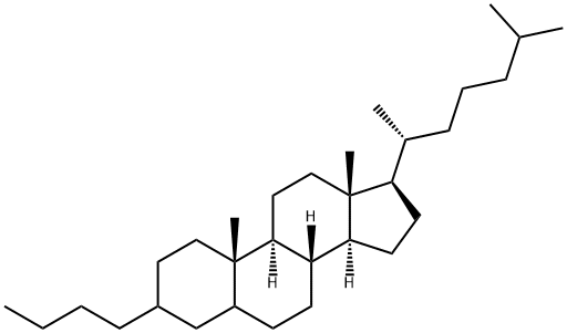 3-Butyl-5ξ-cholestane Struktur