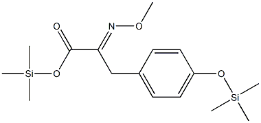 α-(Methoxyimino)-4-(trimethylsiloxy)benzenepropanoic acid trimethylsilyl ester Struktur